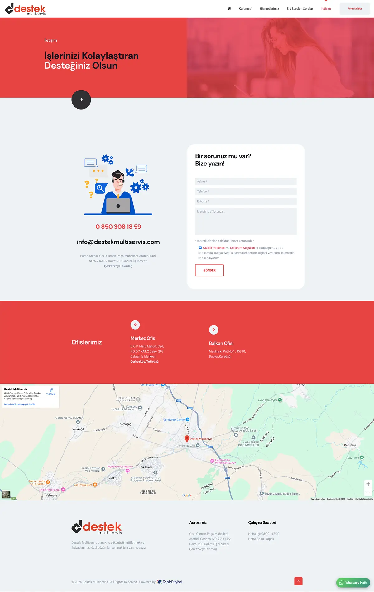 Destek Multiservis Web Sitesi 2