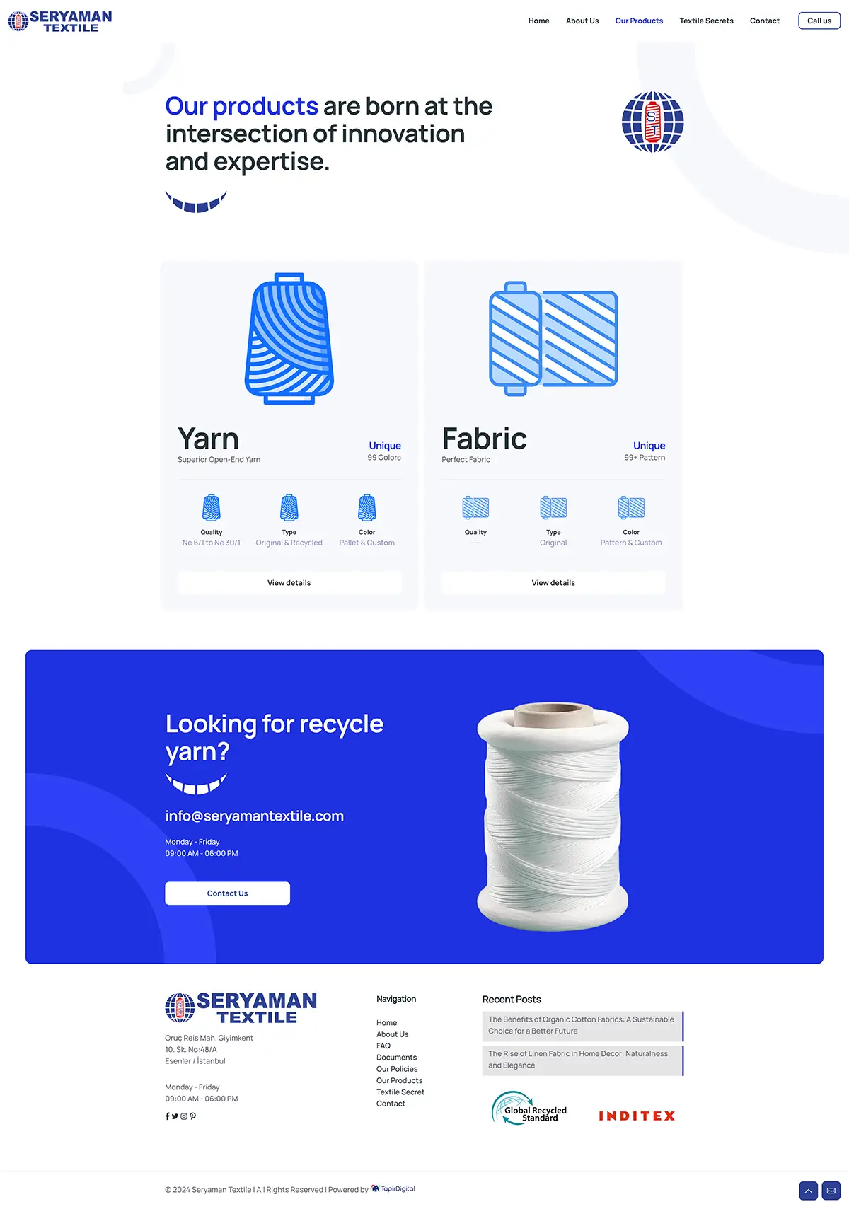Seryaman Textile Web Site 4