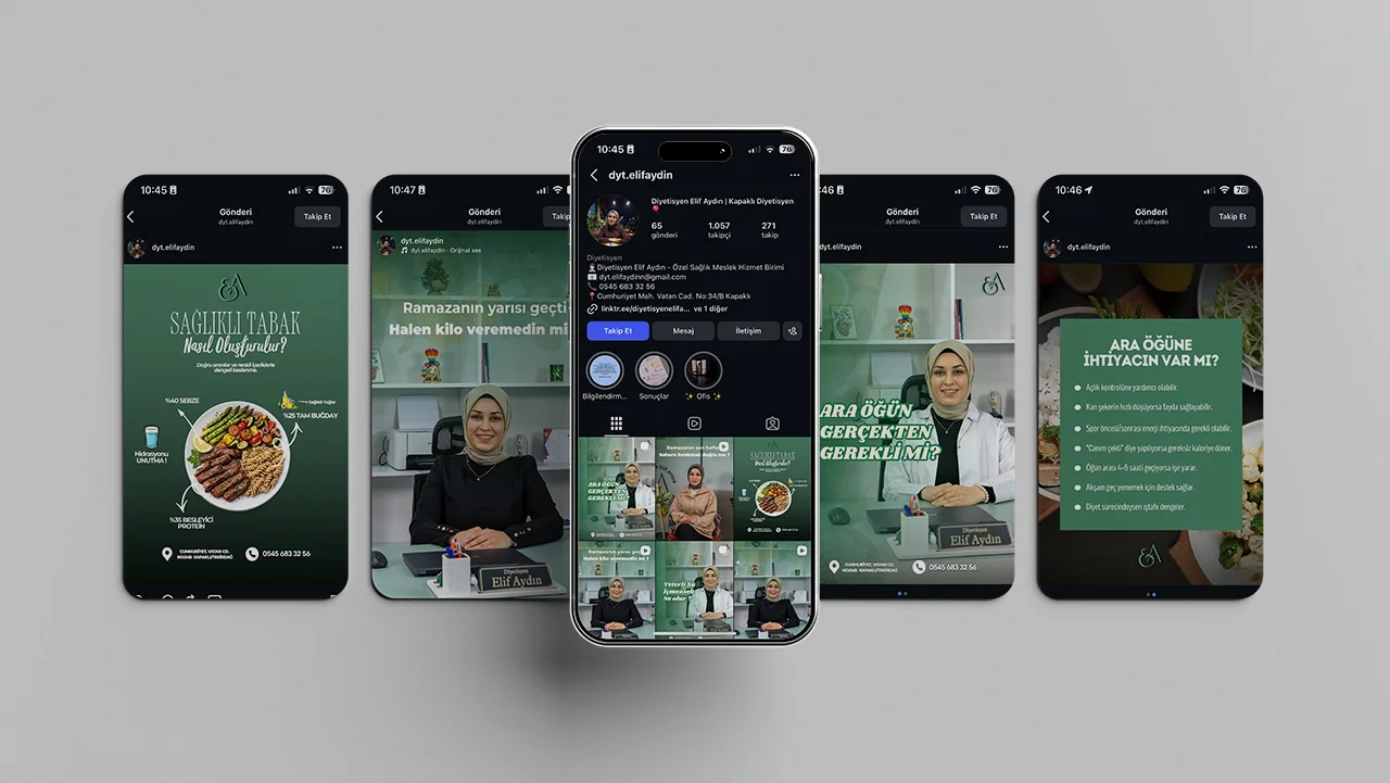 Diyetisyen Elif Aydın Sosyal Medya Yönetimi