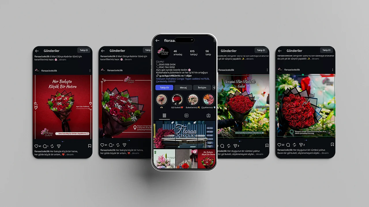 Floraa Çiçekçilik Sosyal Medya Yönetimi