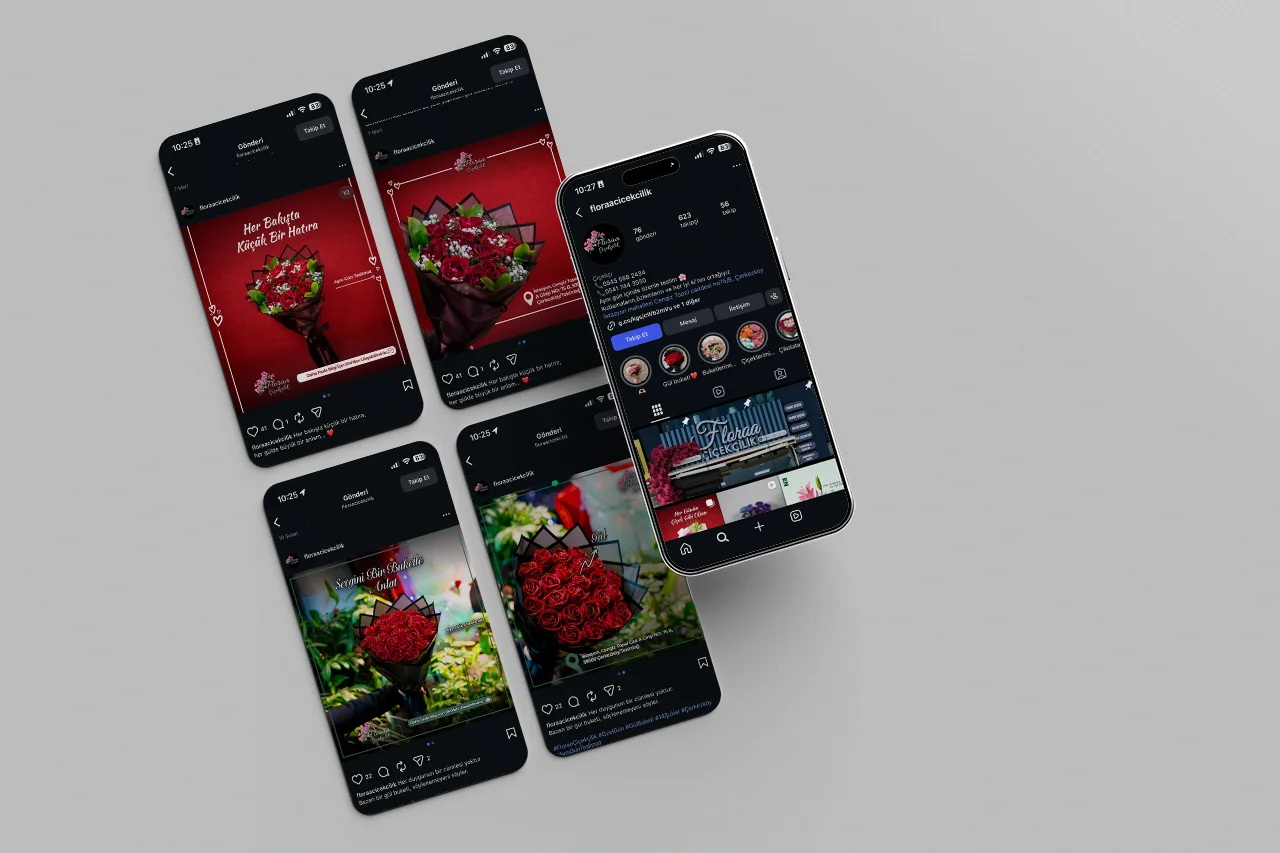 Floraa Çiçekçilik Sosyal Medya Yönetimi