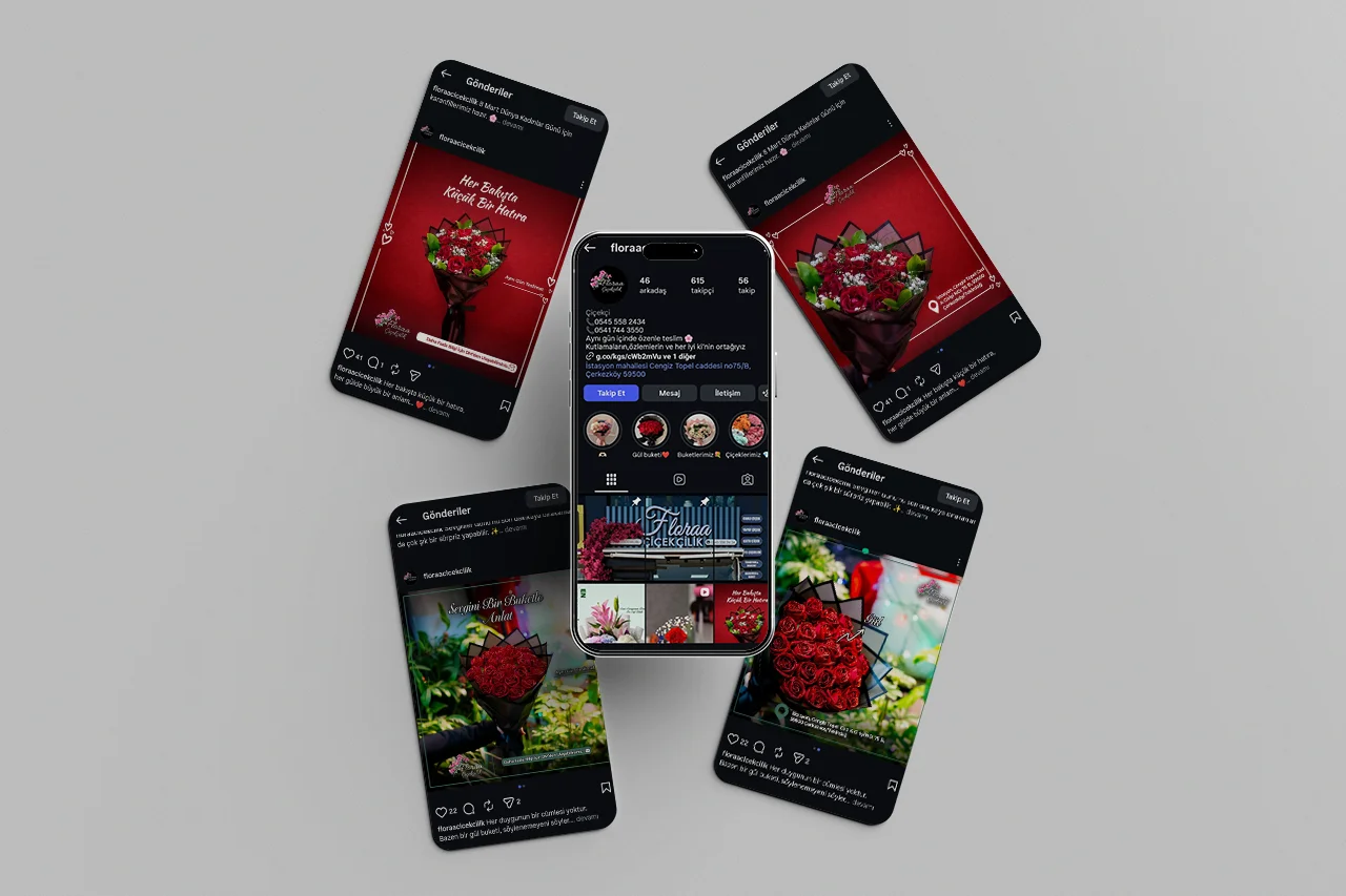 Floraa Çiçekçilik Sosyal Medya Yönetimi