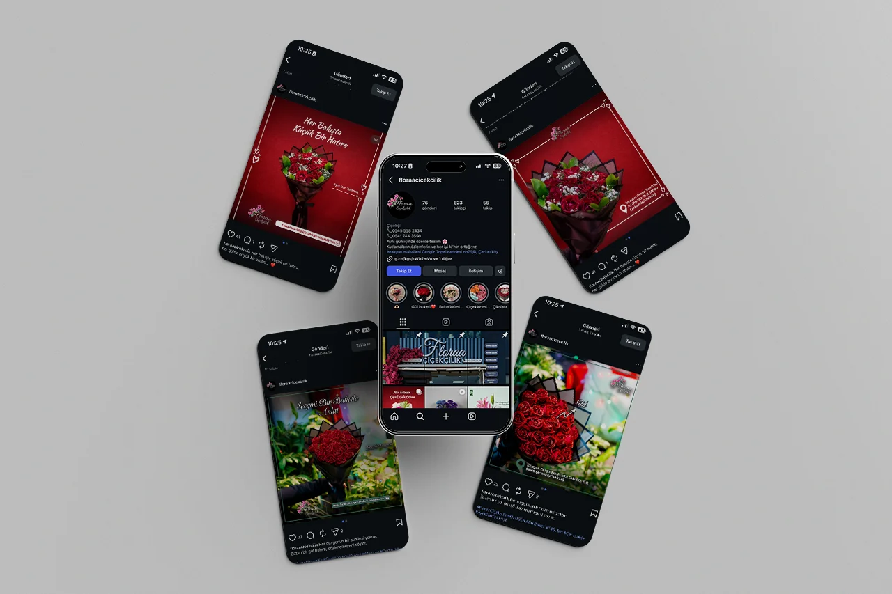 Floraa Çiçekçilik Sosyal Medya Yönetimi