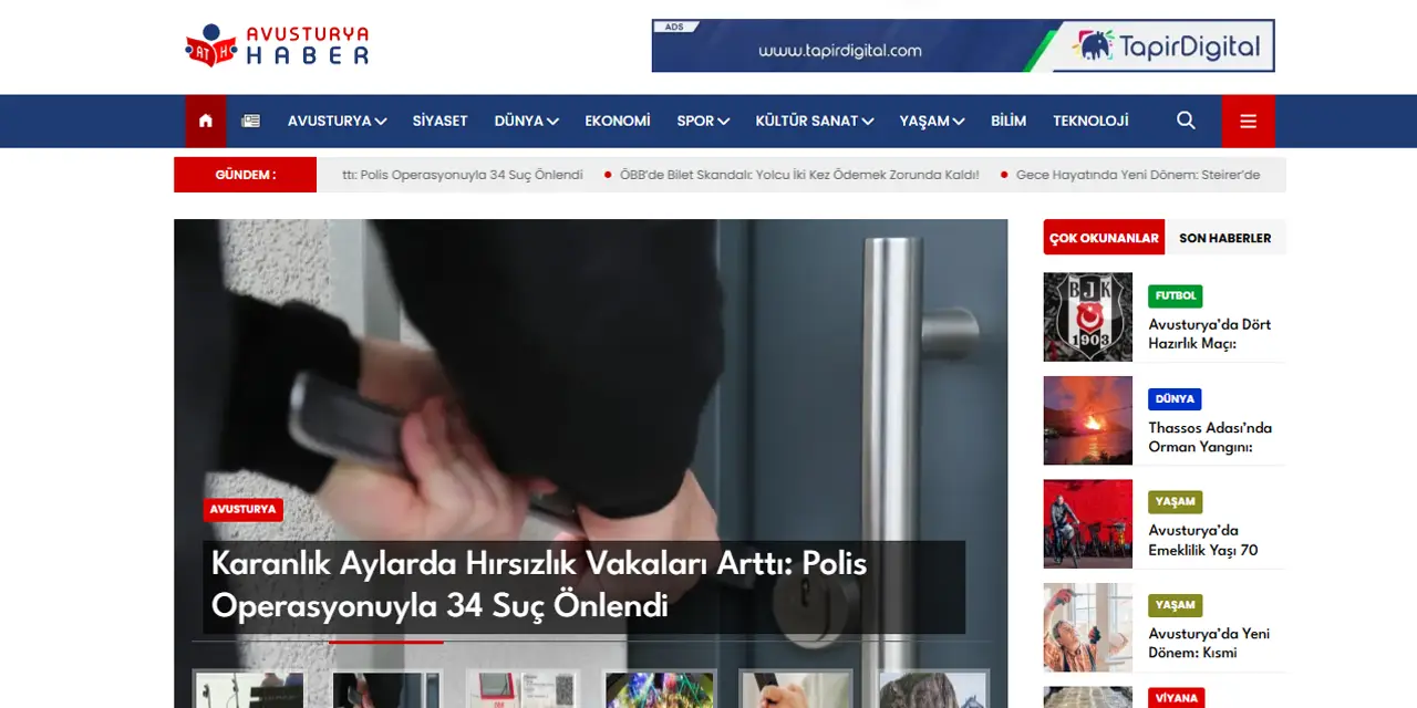 Avusturya Haber Web Tasarım Hizmeti