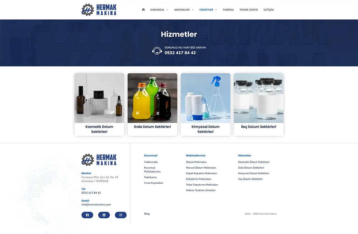 Hermak Makina Web Tasarım 3