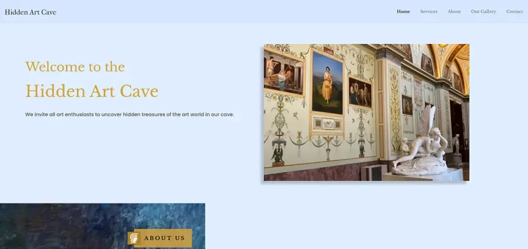 Hidden Art Cave Web Sitesi