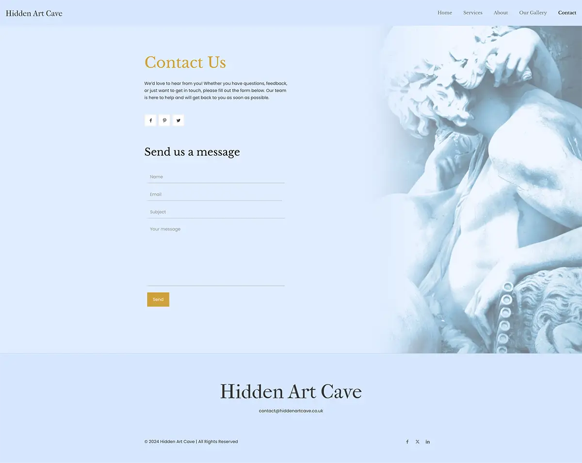 Hidden Art Cave Web Tasarım Hizmeti 3