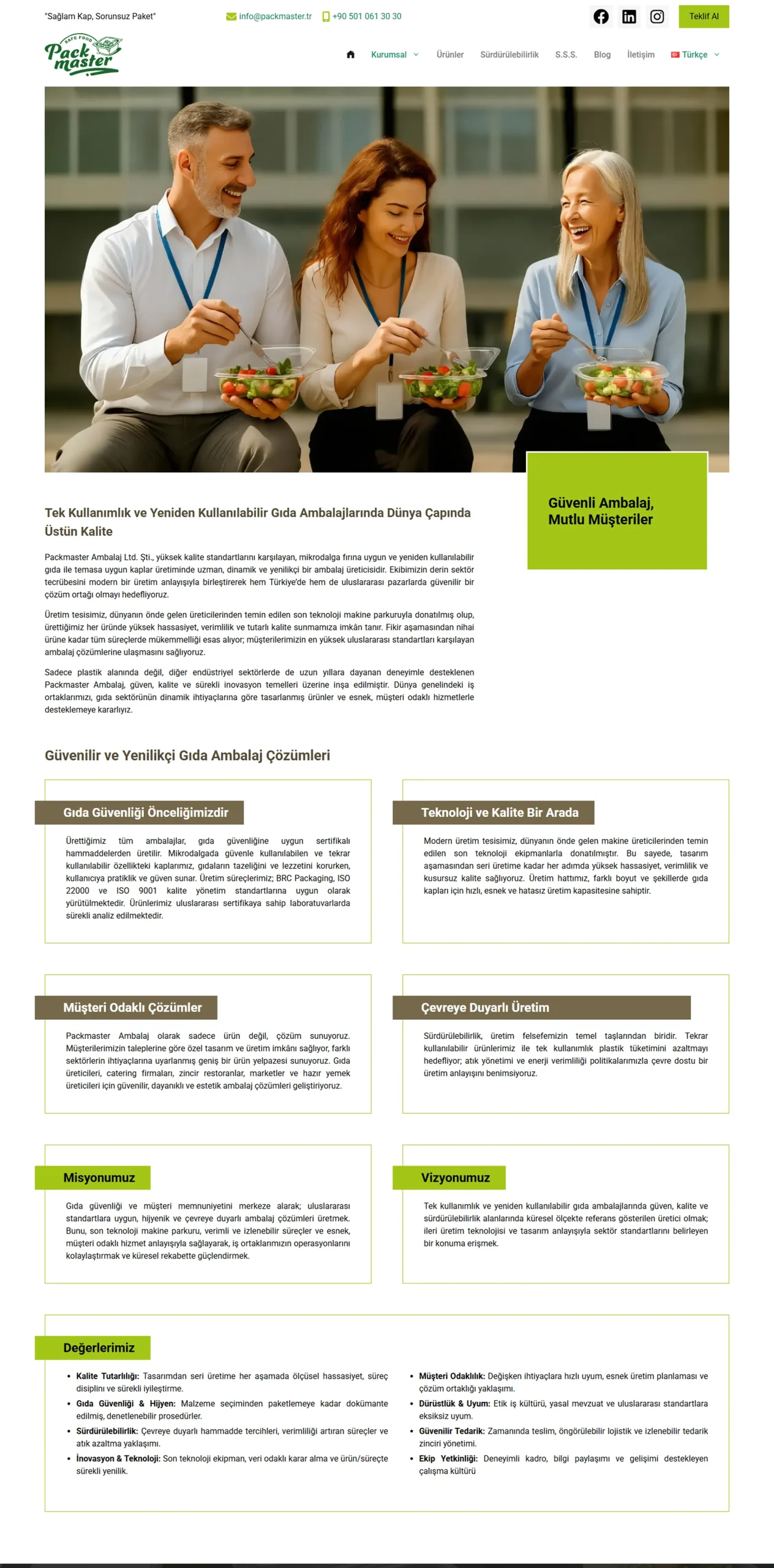 Pack Master Web Tasarım Hizmeti