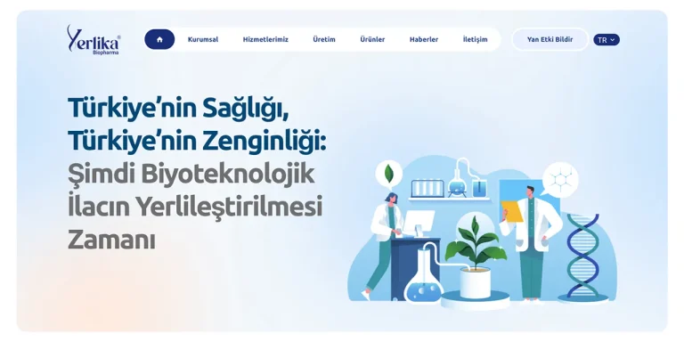 Yerlika Biopharma Web Sitesi